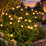 Solar firefly garden lights